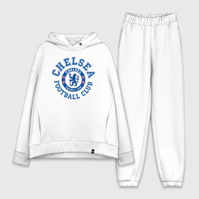 Женский костюм хлопок Oversize с принтом Chelsea FC в городе Новоалтайск,  |  | blue | chelsea | club | english | fc | football | london | retirees | soccer | английский | клуб | лондон | пенсионеры | синие | фк | футбол | футбольный | челси