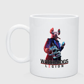 Кружка с принтом Watch Dogs Legion в городе Новоалтайск, керамика | объем — 330 мл, диаметр — 80 мм. Принт наносится на бока кружки, можно сделать два разных изображения | action | action adventure | game watch dogs | legion | skull | watch dogs | watch dogs legion | ватч догз легион | ватч догс | заставка watch dogs | игра watch dogs | легион | лого | логотип | логотип watch dogs | лондон | маска свиньи | на