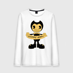 Мужской лонгслив хлопок с принтом Bendy And The Ink Machine в городе Новоалтайск, 100% хлопок |  | bendy | bendy and the ink machine | бенди | бени | бенни | бэнди | детская | детям | игра | капли | компьютерная игра | краска | машина | подтеки | ужастик | чернила | чернильная