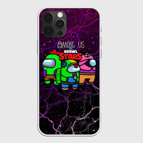 Чехол для iPhone 12 Pro Max с принтом Among Us x Brawl Stars в городе Новоалтайск, Силикон |  | Тематика изображения на принте: among us | among us space | among us игра | amongus | brawl | brawl stars | brawl stars x among us | game | impostors | leon | бравл | бравл старс | игра | космонавт | леон | одни из нас | спайк | среди нас | тара | эмонг ас
