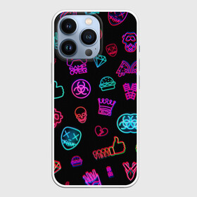 Чехол для iPhone 13 Pro с принтом GAMES в городе Новоалтайск,  |  | значки | игры | киберпанк | неон | паттерн