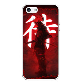Чехол для iPhone 5/5S матовый с принтом NEON SAMURAI в городе Новоалтайск, Силикон | Область печати: задняя сторона чехла, без боковых панелей | катана | красное | неон | неоновый самурай | самурай | стиль | тренд | япония