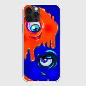Чехол для iPhone 12 Pro Max с принтом FUNNY EYES в городе Новоалтайск, Силикон |  | веселые глаза | глаза | капли | краски | цвета | эмоция