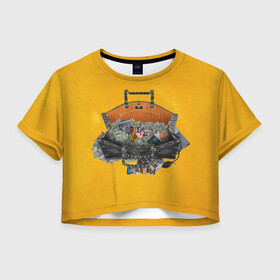 Женская футболка Crop-top 3D с принтом Витамины в городе Новоалтайск, 100% полиэстер | круглая горловина, длина футболки до линии талии, рукава с отворотами | Тематика изображения на принте: china town | rave | дворовые рейвы | дети rave | дети рейва | илья бурков | патриотка | пилотка | рейвы | рейвы это моя жизнь | торпеда | турбо пушка | урыл | фая
