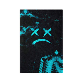 Обложка для паспорта матовая кожа с принтом Lil Peep в городе Новоалтайск, натуральная матовая кожа | размер 19,3 х 13,7 см; прозрачные пластиковые крепления | Тематика изображения на принте: 2021 | cry baby | leel | pip | грусть | лил | лил пип | модная музыка | модный рэп | музыка | настроение | новый год | обида | одиночество | пип | птица | птичка | реп | рэп | рэпер | рэпчик | улыбка