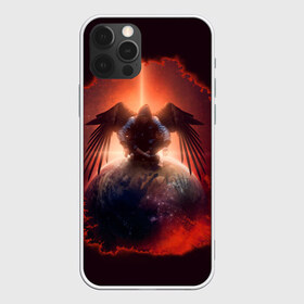 Чехол для iPhone 12 Pro Max с принтом АНГЕЛ в городе Новоалтайск, Силикон |  | ангел | земля | космос | неон | планета