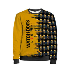 Детский свитшот 3D с принтом Watch Dogs Legion Skulls в городе Новоалтайск, 100% полиэстер | свободная посадка, прямой крой, мягкая тканевая резинка на рукавах и понизу свитшота | Тематика изображения на принте: 