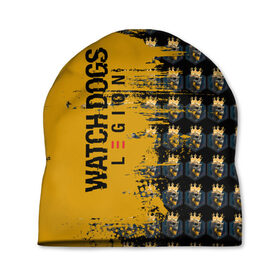 Шапка 3D с принтом Watch Dogs Legion Skulls в городе Новоалтайск, 100% полиэстер | универсальный размер, печать по всей поверхности изделия | Тематика изображения на принте: 