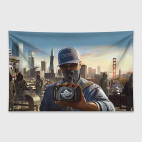 Флаг-баннер с принтом Watch dogs Ded_Sec (Z) в городе Новоалтайск, 100% полиэстер | размер 67 х 109 см, плотность ткани — 95 г/м2; по краям флага есть четыре люверса для крепления | black viceroys | ubisoft montreal | watch dogs | watchdogs | watch_dogs | взлом | делфорд уэйд | дефолт | джей би | джей би маркович | дэмиен брэнкс | клара лилл | куинн | лаки | лис | мститель | пирс | рэймонд кинни | сторожевые п