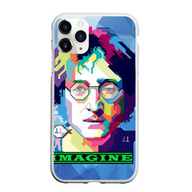 Чехол для iPhone 11 Pro Max матовый с принтом Джон Леннон Imagine в городе Новоалтайск, Силикон |  | Тематика изображения на принте: beatles | imagine | john | lennon | the beatles | битлз | битлы | группа | джон | купить | леннон | леннона | очки | рок н ролл | с группы | хиппи