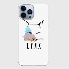 Чехол для iPhone 13 Pro Max с принтом Рысь в городе Новоалтайск,  |  | Тематика изображения на принте: lynx | зверь | котик | кошечка | кошка | рысь | усатый | ушки на макушке | хищник