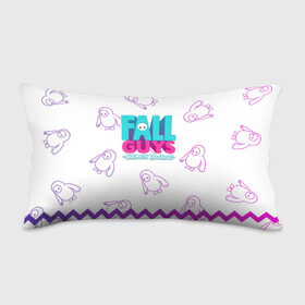 Подушка 3D антистресс с принтом Fall Guys в городе Новоалтайск, наволочка — 100% полиэстер, наполнитель — вспененный полистирол | состоит из подушки и наволочки на молнии | Тематика изображения на принте: 