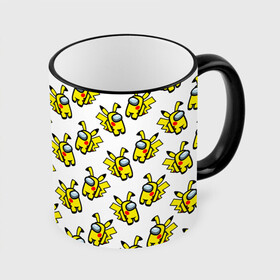 Кружка с полной запечаткой с принтом Among us Pikachu в городе Новоалтайск, керамика | ёмкость 330 мл | among us | baby | impostor | kawaii | pika pika | pikachu | pokemon go | there is impostor | амонг ас | девочкам | детям | космические | космонавты | малыш | мальчикам | персонажи | пика пика | пикачу | покемон | предатель среди нас |