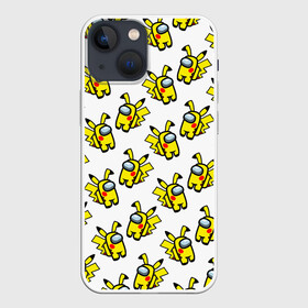 Чехол для iPhone 13 mini с принтом Among us Pikachu в городе Новоалтайск,  |  | among us | baby | impostor | kawaii | pika pika | pikachu | pokemon go | there is impostor | амонг ас | девочкам | детям | космические | космонавты | малыш | мальчикам | персонажи | пика пика | пикачу | покемон | предатель среди нас |