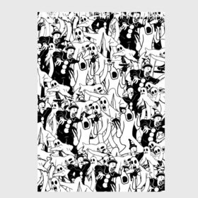 Скетчбук с принтом GHOSTEMANE в городе Новоалтайск, 100% бумага
 | 48 листов, плотность листов — 100 г/м2, плотность картонной обложки — 250 г/м2. Листы скреплены сверху удобной пружинной спиралью | andromeda | ghostemane | hades. | mercury | nihil | rap | гостмейн | готика | реп