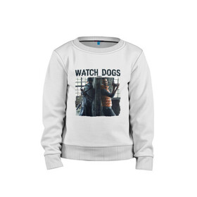 Детский свитшот хлопок с принтом Watch dogs (Z) в городе Новоалтайск, 100% хлопок | круглый вырез горловины, эластичные манжеты, пояс и воротник | black viceroys | ubisoft montreal | watch dogs | watchdogs | watch_dogs | взлом | делфорд уэйд | дефолт | джей би | джей би маркович | дэмиен брэнкс | клара лилл | куинн | лаки | лис | мститель | пирс | рэймонд кинни | сторожевые п