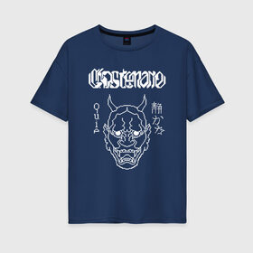 Женская футболка хлопок Oversize с принтом GHOSTEMANE в городе Новоалтайск, 100% хлопок | свободный крой, круглый ворот, спущенный рукав, длина до линии бедер
 | 