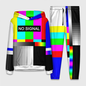 Женский костюм 3D (с толстовкой) NO SIGNAL: в городе Новоалтайск,  |  | no signal | не работает | нет сигнала | полосы | профилактика | радуга