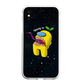 Чехол для iPhone XS Max матовый с принтом AMONG US в городе Новоалтайск, Силикон | Область печати: задняя сторона чехла, без боковых панелей | among us | амонг ас | игра | космический | космический корабль | космонавт | космос | мем | среди нас | экшен