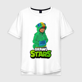 Мужская футболка хлопок Oversize с принтом Brawl Stars Leon в городе Новоалтайск, 100% хлопок | свободный крой, круглый ворот, “спинка” длиннее передней части | Тематика изображения на принте: anime | brawl | brawl stars | brawlstars | brawl_stars | leon | lion. леон | panny | аниме | бравл | бравлстарс | девочка | девушка | лион | манга