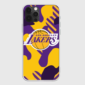 Чехол для iPhone 12 Pro Max с принтом LAKERS в городе Новоалтайск, Силикон |  | 