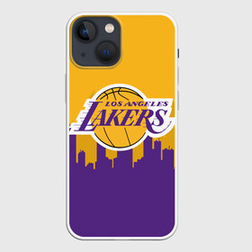 Чехол для iPhone 13 mini с принтом LOS ANGELES LAKERS в городе Новоалтайск,  |  | Тематика изображения на принте: 24 lakers | kobe bryant | lakers | los angeles lakers | баскетбол. | коби брайант | лос анджелес лейкерс | лосанджелес лейкерс