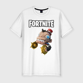 Мужская футболка хлопок Slim с принтом Bobo Fotnite в городе Новоалтайск, 92% хлопок, 8% лайкра | приталенный силуэт, круглый вырез ворота, длина до линии бедра, короткий рукав | bobo | bobo fortnite | fortnite | fortnite 2020 | fortnite halloween | fortnitemares | fortnitemares 2020 | game fortnite | midas revenge | лого | логотип фортнайт | надпись | фортнайт | фортнайт хэллоуин