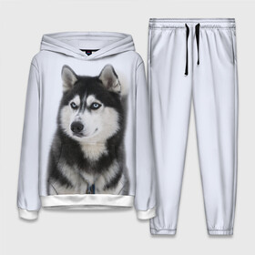 Женский костюм 3D (с толстовкой) с принтом ХАСКИ в городе Новоалтайск,  |  | dog | husky | милый | пес | песик | собака | собачка | хаски | щенок