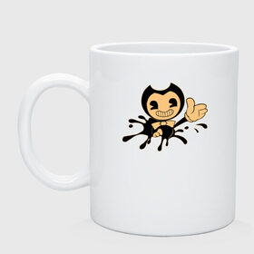 Кружка с принтом Bendy And The Ink Machine в городе Новоалтайск, керамика | объем — 330 мл, диаметр — 80 мм. Принт наносится на бока кружки, можно сделать два разных изображения | bendy | bendy and the ink machine | бенди | бени | бенни | бэнди | детская | детям | игра | капли | компьютерная игра | краска | машина | подтеки | ужастик | чернила | чернильная