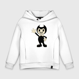 Детское худи Oversize хлопок с принтом Bendy And The Ink Machine в городе Новоалтайск, френч-терри — 70% хлопок, 30% полиэстер. Мягкий теплый начес внутри —100% хлопок | боковые карманы, эластичные манжеты и нижняя кромка, капюшон на магнитной кнопке | Тематика изображения на принте: bendy | bendy and the ink machine | бенди | бени | бенни | бэнди | детская | детям | игра | капли | компьютерная игра | краска | машина | подтеки | ужастик | чернила | чернильная