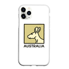 Чехол для iPhone 11 Pro матовый с принтом Australia в городе Новоалтайск, Силикон |  | australia | австралия | животные | кенгуру | страны