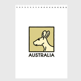 Скетчбук с принтом Australia в городе Новоалтайск, 100% бумага
 | 48 листов, плотность листов — 100 г/м2, плотность картонной обложки — 250 г/м2. Листы скреплены сверху удобной пружинной спиралью | australia | австралия | животные | кенгуру | страны