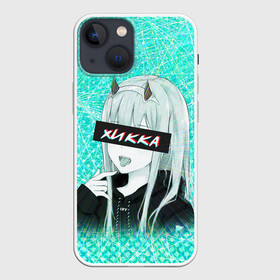 Чехол для iPhone 13 mini с принтом Zero Two Хикка в городе Новоалтайск,  |  | darling | darling in the franxx | hikka | zero two | вайфу | зеро ту | код 002 | любимый во франксе | франкс | хикка