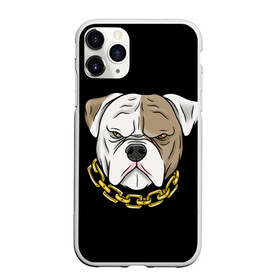 Чехол для iPhone 11 Pro Max матовый с принтом Бульдог в городе Новоалтайск, Силикон |  | Тематика изображения на принте: американский бульдог | арт | бульдог | рисунок | собака