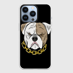 Чехол для iPhone 13 Pro с принтом Бульдог в городе Новоалтайск,  |  | американский бульдог | арт | бульдог | рисунок | собака
