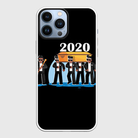 Чехол для iPhone 13 Pro Max с принтом 2020 не спасти... в городе Новоалтайск,  |  | Тематика изображения на принте: 2020 год мем | dancing coffin | tony igy astronomia tony igy | мем про 2020 год | мультяшные персонажи | популярный мем | смешной арт | черные гробовщики