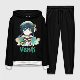 Женский костюм 3D (с толстовкой) с принтом Genshin Impact в городе Новоалтайск,  |  | action | anime | game | genshin | impact | rpg | аниме | венти | дилюк | игра | кли | сяо | фишль | ци ци