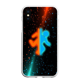 Чехол для iPhone XS Max матовый с принтом PORTAL в городе Новоалтайск, Силикон | Область печати: задняя сторона чехла, без боковых панелей | aperture science | black mesa xen | half life | portal | portal 2 | valve | игра | портал