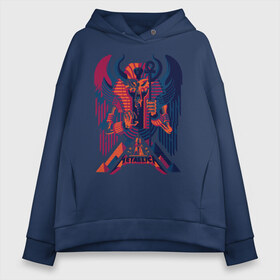 Женское худи Oversize хлопок с принтом Metallica в городе Новоалтайск, френч-терри — 70% хлопок, 30% полиэстер. Мягкий теплый начес внутри —100% хлопок | боковые карманы, эластичные манжеты и нижняя кромка, капюшон на магнитной кнопке | american | heavy metal | los angeles | metal band | metallica | music | thrash metal | американская | лос анджелес | метал группа | металлика | музыка | трэш метал | трэш металл | хеви метал