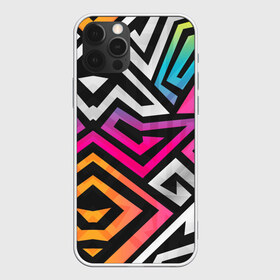 Чехол для iPhone 12 Pro Max с принтом GRAFFITY в городе Новоалтайск, Силикон |  | Тематика изображения на принте: абстракция | геометрия | ломаные линии | неон | полоски | разноцветный принт | яркие цвета