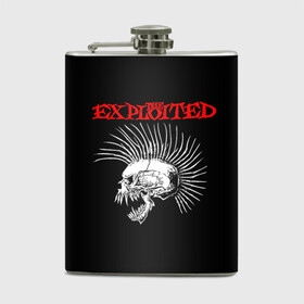 Фляга с принтом The Exploited в городе Новоалтайск, металлический корпус | емкость 0,22 л, размер 125 х 94 мм. Виниловая наклейка запечатывается полностью | exploited | punks | punks not dead | the exploited | панк не сдох | панки | уоти | череп | эксплоитед