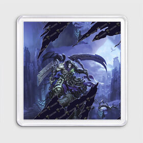 Магнит 55*55 с принтом Darksiders 2 в городе Новоалтайск, Пластик | Размер: 65*65 мм; Размер печати: 55*55 мм | Тематика изображения на принте: darksiders 2 | апокалипсиса | всадника | игра | слешер