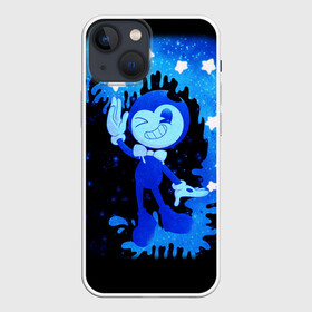 Чехол для iPhone 13 mini с принтом Bendy And The Ink Machine в городе Новоалтайск,  |  | bendy | bendy and the ink machine | бенди | бени | бенни | бэнди | детская | детям | игра | капли | компьютерная игра | краска | машина | подтеки | ужастик | чернила | чернильная