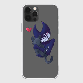 Чехол для iPhone 12 Pro Max Bendy And The Ink Machine: в городе Новоалтайск, Силикон | | bendy | bendy and the ink machine | бенди | бени | бенни | бэнди | детская | детям | игра | капли | компьютерная игра | краска | машина | подтеки | ужастик | чернила | чернильная