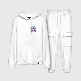 Женский костюм хлопок (с толстовкой) с принтом Твоя кошка, моя кошка в городе Новоалтайск,  |  | ahegao | anime | anime girl | cat | my cat | sempai | senpai | your cat | аниме | ахегао | ахигао | девушка | кошечка | кошка | кошкадевочка | кошкодевочка | сенпай | тян