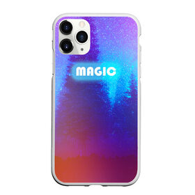 Чехол для iPhone 11 Pro Max матовый с принтом MAGIC в городе Новоалтайск, Силикон |  | Тематика изображения на принте: звездное небо | зимний вечер | неоновая надпись | ночное небо | снег