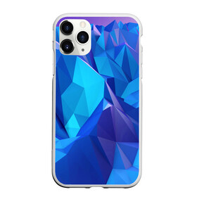 Чехол для iPhone 11 Pro Max матовый с принтом NEON CRYSTALLS в городе Новоалтайск, Силикон |  | алмазы | блеск | кристаллы | монотонный цвет | неоновый принт | переливание цветов | синий цвет