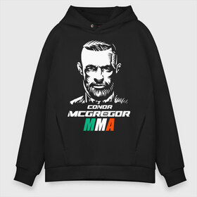 Мужское худи Oversize хлопок с принтом Конор МакГрегор в городе Новоалтайск, френч-терри — 70% хлопок, 30% полиэстер. Мягкий теплый начес внутри —100% хлопок | боковые карманы, эластичные манжеты и нижняя кромка, капюшон на магнитной кнопке | conor | fighter | fights | irish | martial arts | mcgregor | mixed | no rules | sports | wrestler | wrestling | без правил | боец | бои | борец | борьба | единоборства | ирландский | конор | макгрегор | смешанные | спорт