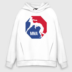 Мужское худи Oversize хлопок с принтом MMA в городе Новоалтайск, френч-терри — 70% хлопок, 30% полиэстер. Мягкий теплый начес внутри —100% хлопок | боковые карманы, эластичные манжеты и нижняя кромка, капюшон на магнитной кнопке | arts | fights | martial | mixed | mma | no rules | sports | wrestling | без правил | боевые | бои | борьба | единоборства | искусства | смешанные | спорт