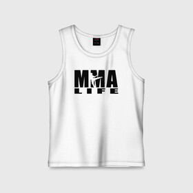Детская майка хлопок с принтом MMA в городе Новоалтайск,  |  | arts | fights | martial | mixed | mma | no rules | sports | wrestling | без правил | боевые | бои | борьба | единоборства | искусства | смешанные | спорт